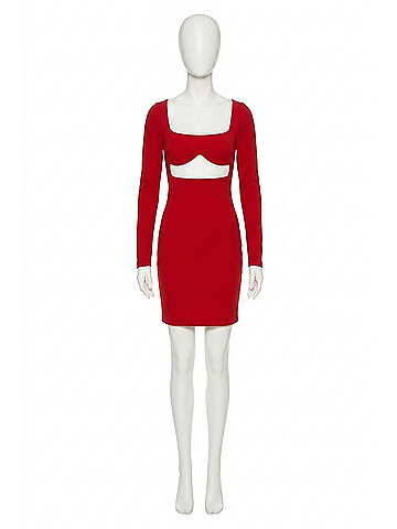 Susana Monaco Reverse Sweetheart Siren Dress in Red (view 1)