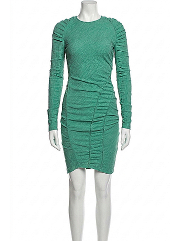 STINE GOYA Ezra Dress in Green (view 1)
