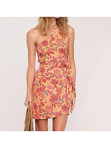 Heartloom Willow Dress in Gold/Coral (view 2)