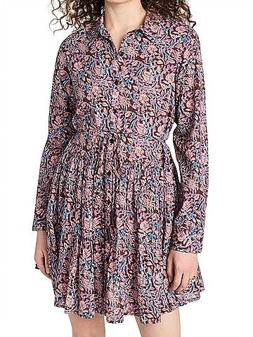 Apiece Apart Anna Shirt Dress in Bella Floral (view 2)