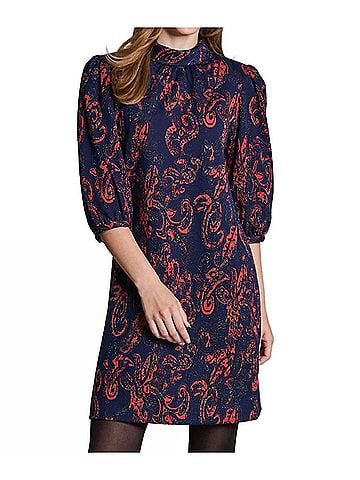 Tyler Boe Vicky Knit Dress in Graphic Cobalt Blue (view 2)