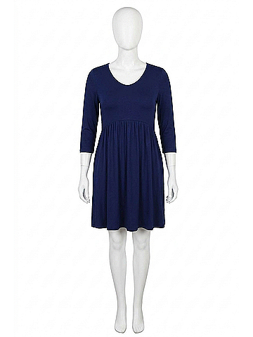 Heimish U.S.A Babydoll Dress in Navy (view 1)