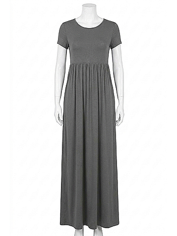 Sew in Love Maxi With Pocket Dress in Gray (view 1)