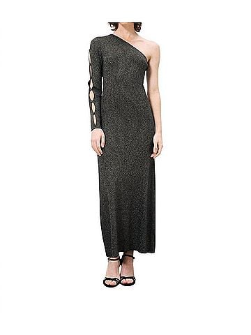FRNCH High Winter Knitted Dress in Black (view 2)