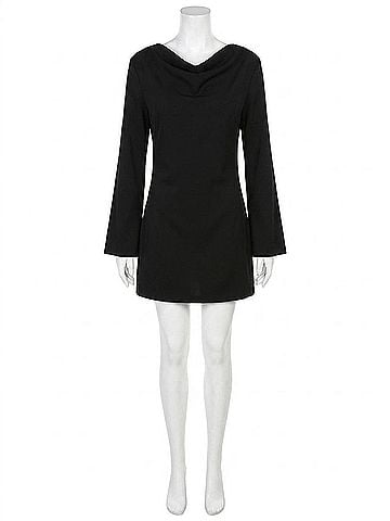 Solid & Striped Mini Nili Dress in Noir (view 1)