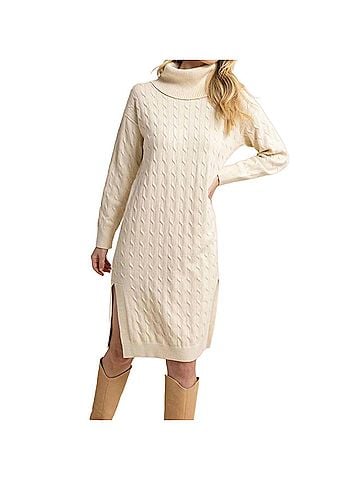 Southern Tide Brea Sweater Dress in Sand White (view 2)