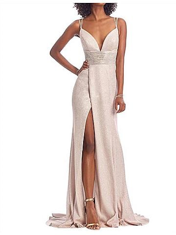 Clarisse Evening Gown in Blush Pink (view 2)