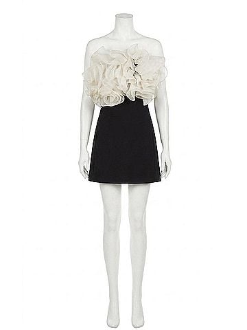 Alexis Aisha Short Dress in Black Ivory (view 1)