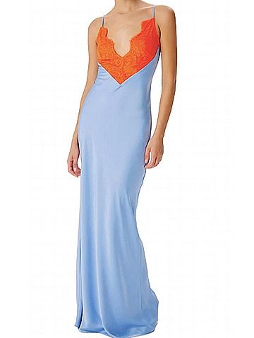 Ronny Kobo Vito Dress in Blue (view 2)