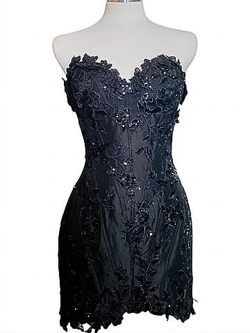 Jovani Melissa Dress in Black (view 1)