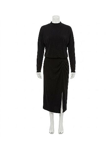 Michael Stars Lila Midi Dress in Black (view 1)