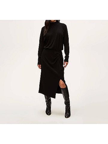 Michael Stars Lila Midi Dress in Black (view 2)