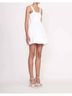 STAUD Solid White Mini Sutton Dress in White Size 10 - photo 4