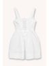 STAUD Solid White Mini Sutton Dress in White Size 10 - photo 5