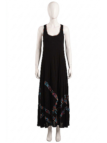 Angel Bra-Friendly Vibrant Leopard Dress in Black (view 1)