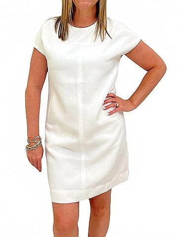 Jade Jeanne Mini Dress in White (view 2)