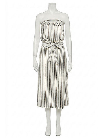 Drew Women's Journey Stripe Dress in Dune (view 1)