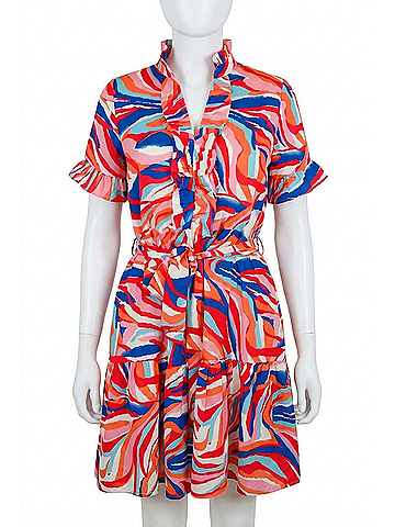 Jade Kyla Colorful Swirl Dress in Multi (view 1)