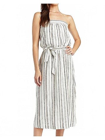 Drew Women's Journey Stripe Dress in Dune (view 2)