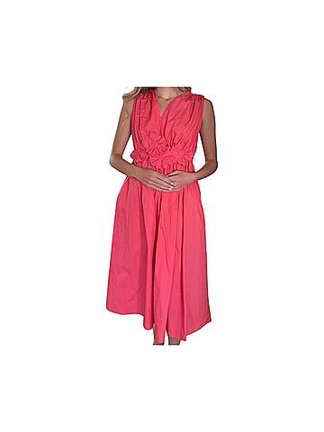 Lucy Paris Ilona Maxi Dress in Coral (view 2)