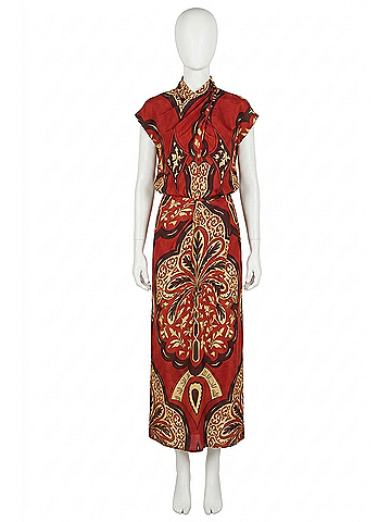 Johanna Ortiz Intricate Top in Red/Wine (view 1)