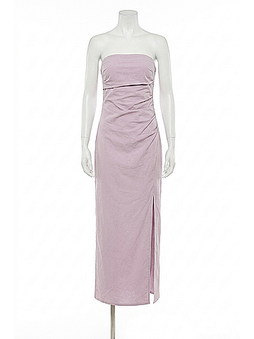 Bishop + Young Women's Naomi Strapless Dress in Violet (view 1)