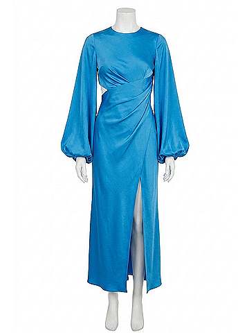 Significant Other Lara Long Sleeve Dress in Azure Blue (view 1)