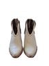Ariat 100% Leather White Brown Ankle Boots Size 8 1/2 - photo 1