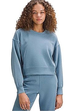 Lululemon Athletica Softstreme Perfectly Oversized Cropped Crew Sweatshirt (view 1)