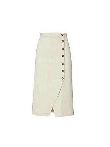 Astr Eileen Skirt in Natural (view 1)