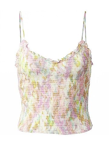 Astr Mika Top in Pink Yellow Tie Dye (view 1)