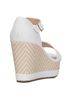 Andrea Solid White Women's Wedge Heel Sandal Size 9 - photo 3
