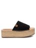 XTI Black Women's Refresh Platform Wedge Sandals Size 9 - photo 1