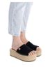 XTI Black Women's Refresh Platform Wedge Sandals Size 6 - photo 2