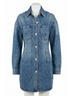 Dear John Solid Blue Joanna Button Front Denim in Cosmo Size XS - photo 1