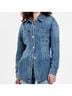 Dear John Solid Blue Joanna Button Front Denim in Cosmo Size XS - photo 2