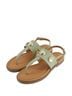 Andrea Solid Green Women's Stylish Flat Sandal Size 9 - photo 4