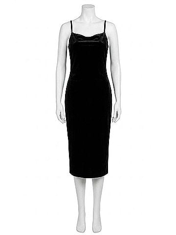 Dear John Irene Velvet Dress in Black (view 1)