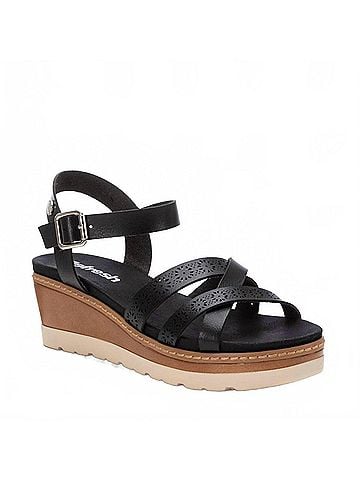 Refresh Women's Sleek Wedges in Black (view 2)