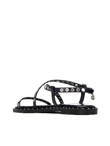 XTI Women's Pu Strap Sandal in Black (view 2)