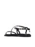 XTI Black Women's Pu Strap Sandal in Black Size 7 - photo 2