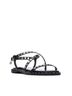 XTI Black Women's Pu Strap Sandal in Black Size 7 - photo 3