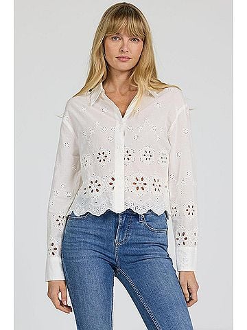Dear John Kingsley Button Down Shirt in White (view 2)