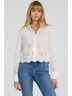 Dear John White Kingsley Button Down Shirt in White Size L - photo 2