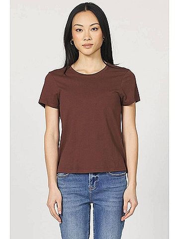 Dear John Decker Jersey Short Sleeve Tee in Cocoa (view 2)