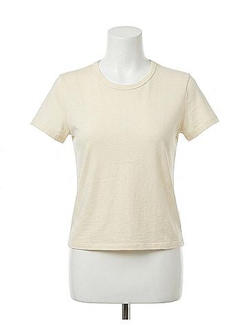Dear John Decker Jersey Short Sleeve Tee in Oatmeal (view 1)