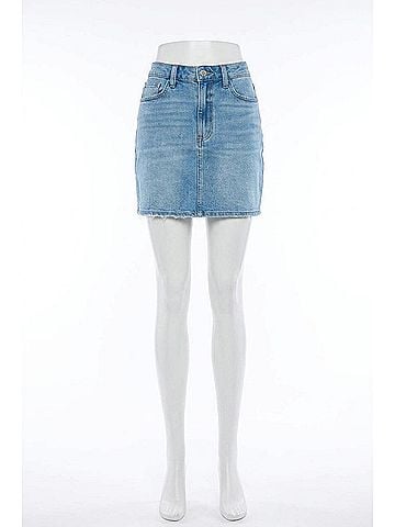 Dear John Quincy Classic Denim Skirt in Blue (view 1)