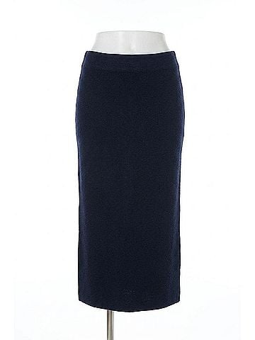 Joseph Ribkoff High Rise Knit Midi Pencil Skirt in Midnight Blue (view 1)