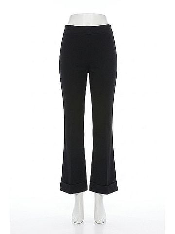 Joseph Ribkoff Heavy Knit Pull On Flared Pants in Black (view 1)