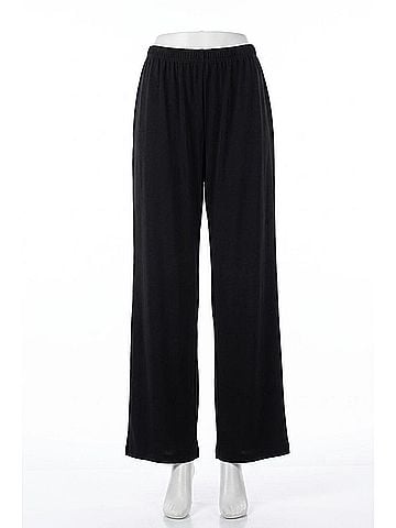 Joseph Ribkoff Pull On Twill Wide Leg Pants in Black (view 1)